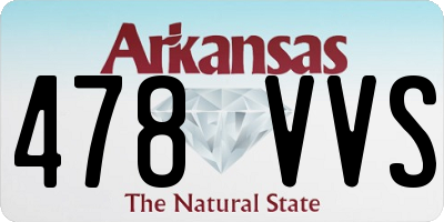 AR license plate 478VVS