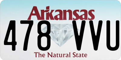 AR license plate 478VVU