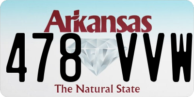 AR license plate 478VVW