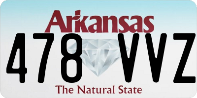 AR license plate 478VVZ