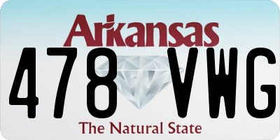 AR license plate 478VWG