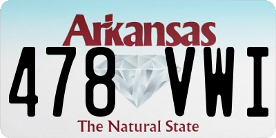 AR license plate 478VWI