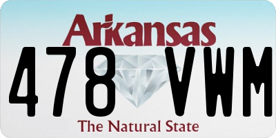 AR license plate 478VWM