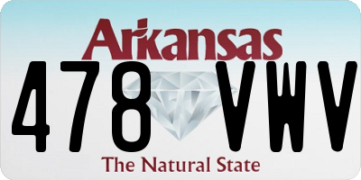 AR license plate 478VWV