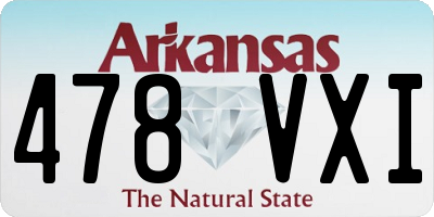 AR license plate 478VXI