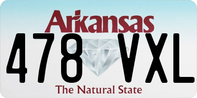 AR license plate 478VXL