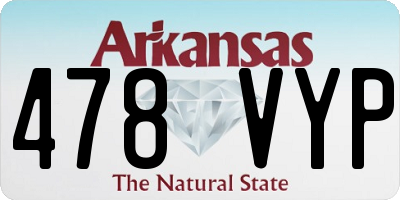 AR license plate 478VYP