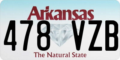 AR license plate 478VZB