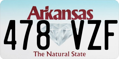 AR license plate 478VZF