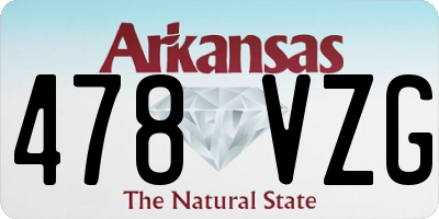AR license plate 478VZG