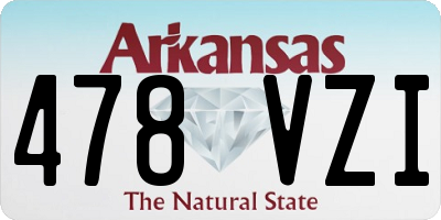 AR license plate 478VZI