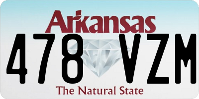 AR license plate 478VZM