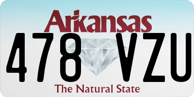 AR license plate 478VZU