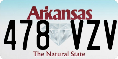AR license plate 478VZV
