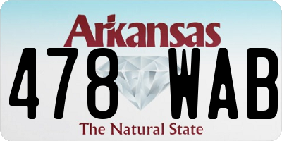 AR license plate 478WAB