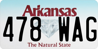 AR license plate 478WAG
