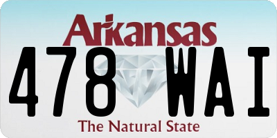 AR license plate 478WAI
