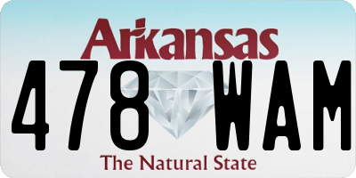 AR license plate 478WAM
