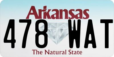 AR license plate 478WAT