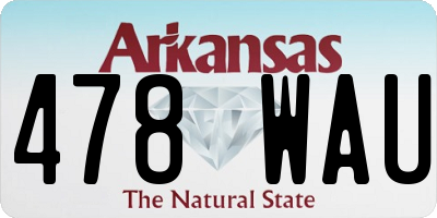 AR license plate 478WAU