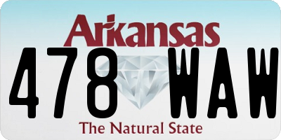 AR license plate 478WAW