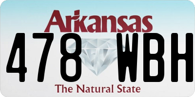 AR license plate 478WBH