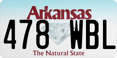 AR license plate 478WBL