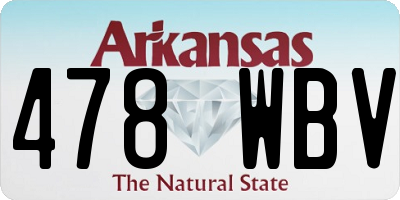 AR license plate 478WBV