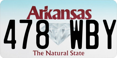 AR license plate 478WBY