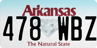 AR license plate 478WBZ