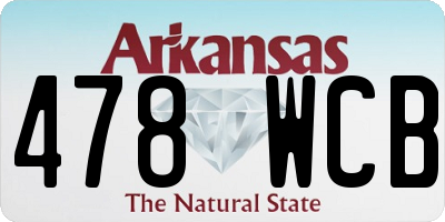 AR license plate 478WCB
