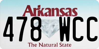 AR license plate 478WCC