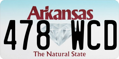 AR license plate 478WCD