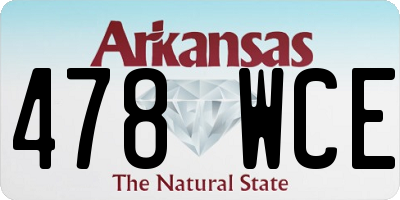 AR license plate 478WCE