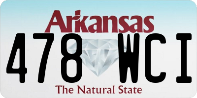 AR license plate 478WCI
