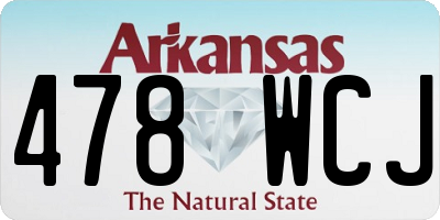 AR license plate 478WCJ