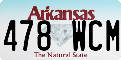 AR license plate 478WCM