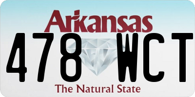 AR license plate 478WCT