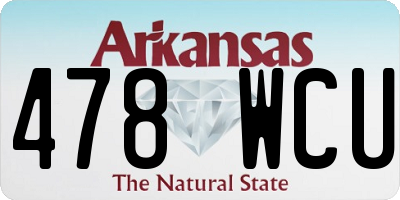 AR license plate 478WCU