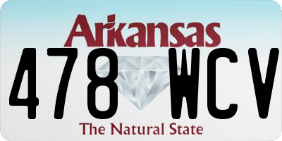 AR license plate 478WCV