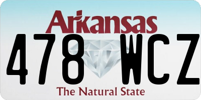 AR license plate 478WCZ