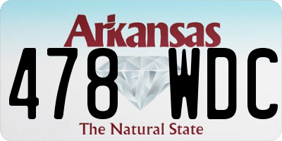 AR license plate 478WDC