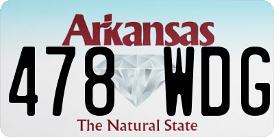 AR license plate 478WDG