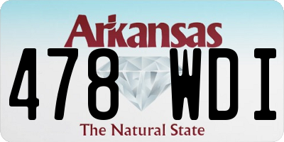 AR license plate 478WDI