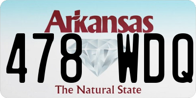 AR license plate 478WDQ