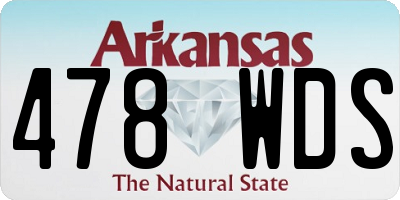 AR license plate 478WDS