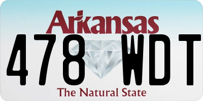 AR license plate 478WDT