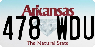 AR license plate 478WDU