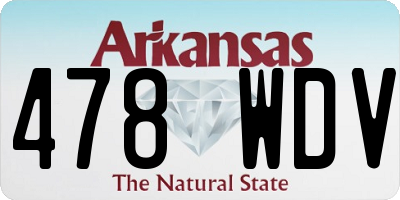 AR license plate 478WDV