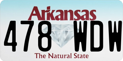 AR license plate 478WDW